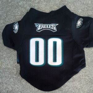 Eagles Dog Jersey Black and White